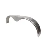 9" X 72" Tandem Axle, Tear Drop Round Fender, Smooth Aluminum, 2122-A