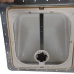Vent Dome Kit, 14"X14", Plastic Top, Crank, Screen, White