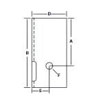 AL-KO/Rockwell 10-12K Front Hanger, 2-1/2" Wide Spring, HG-3000-F