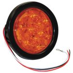Round amber turn signal light