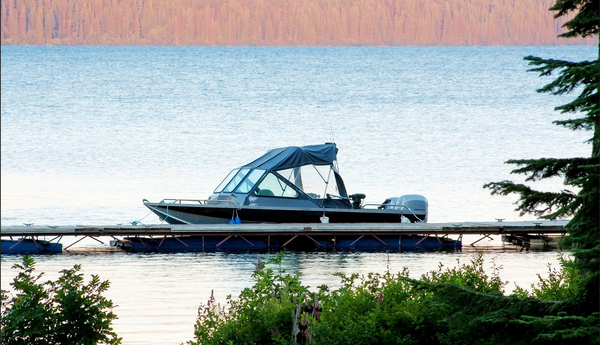boat by dock