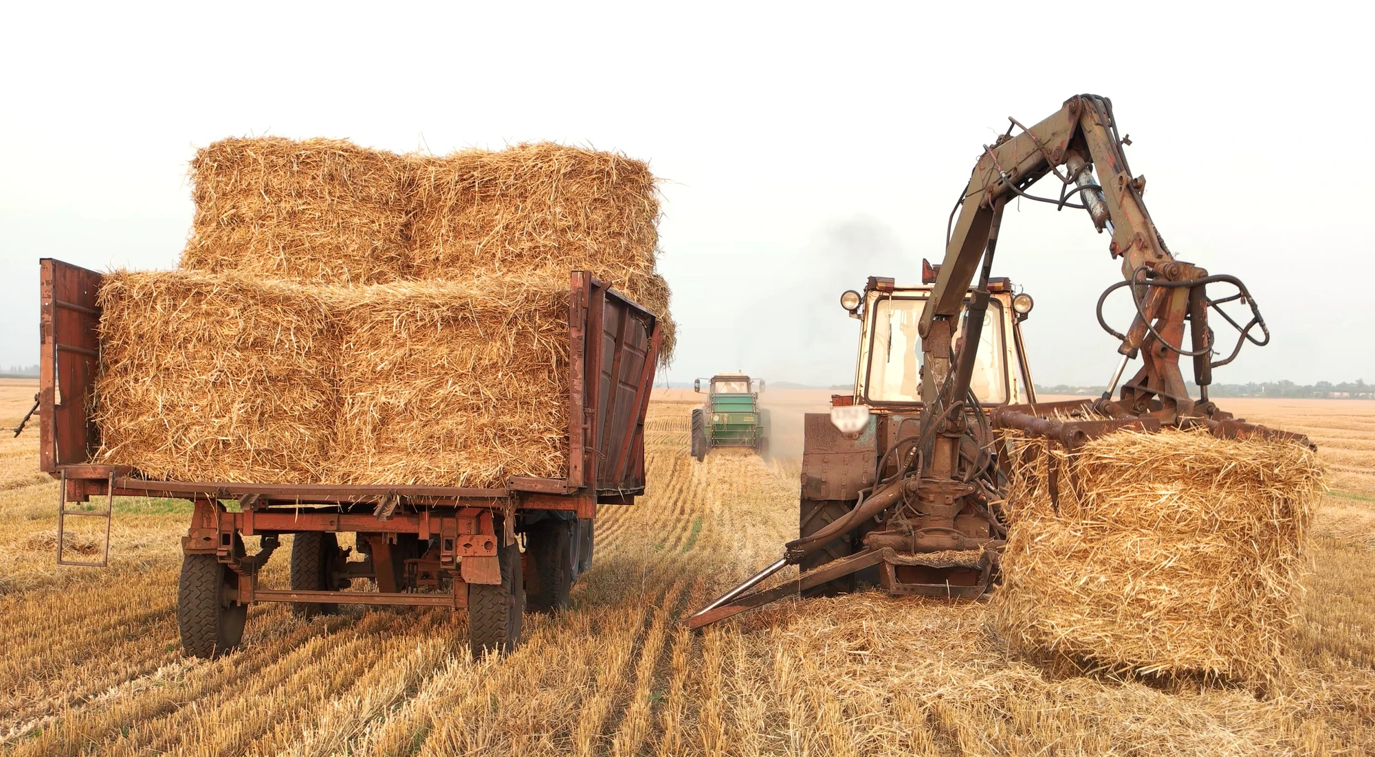 farm equipment on field