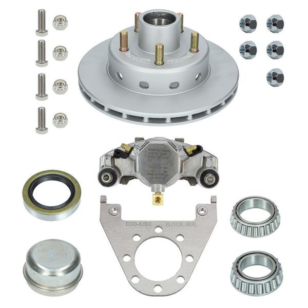 DeeMaxx 3.5K Hydraulic Disc Brake Kit, Dacromet Coating/Stainless, 5.45 Bolt Pattern, 1/DBI-3.5K-MAXX/SS-KIT