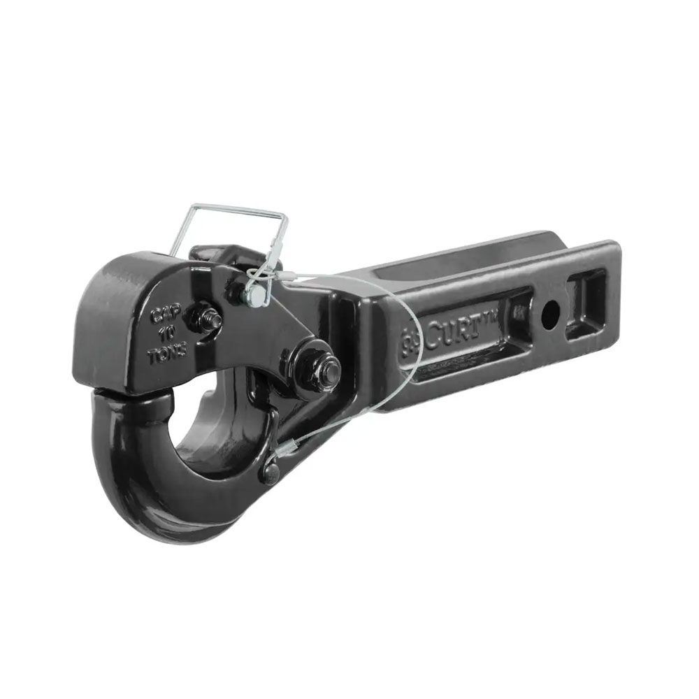 Curt Receiver Mount With Pintle Hook- 2-1/2" Shank, 2-1/2" Lunette Eye, 20K